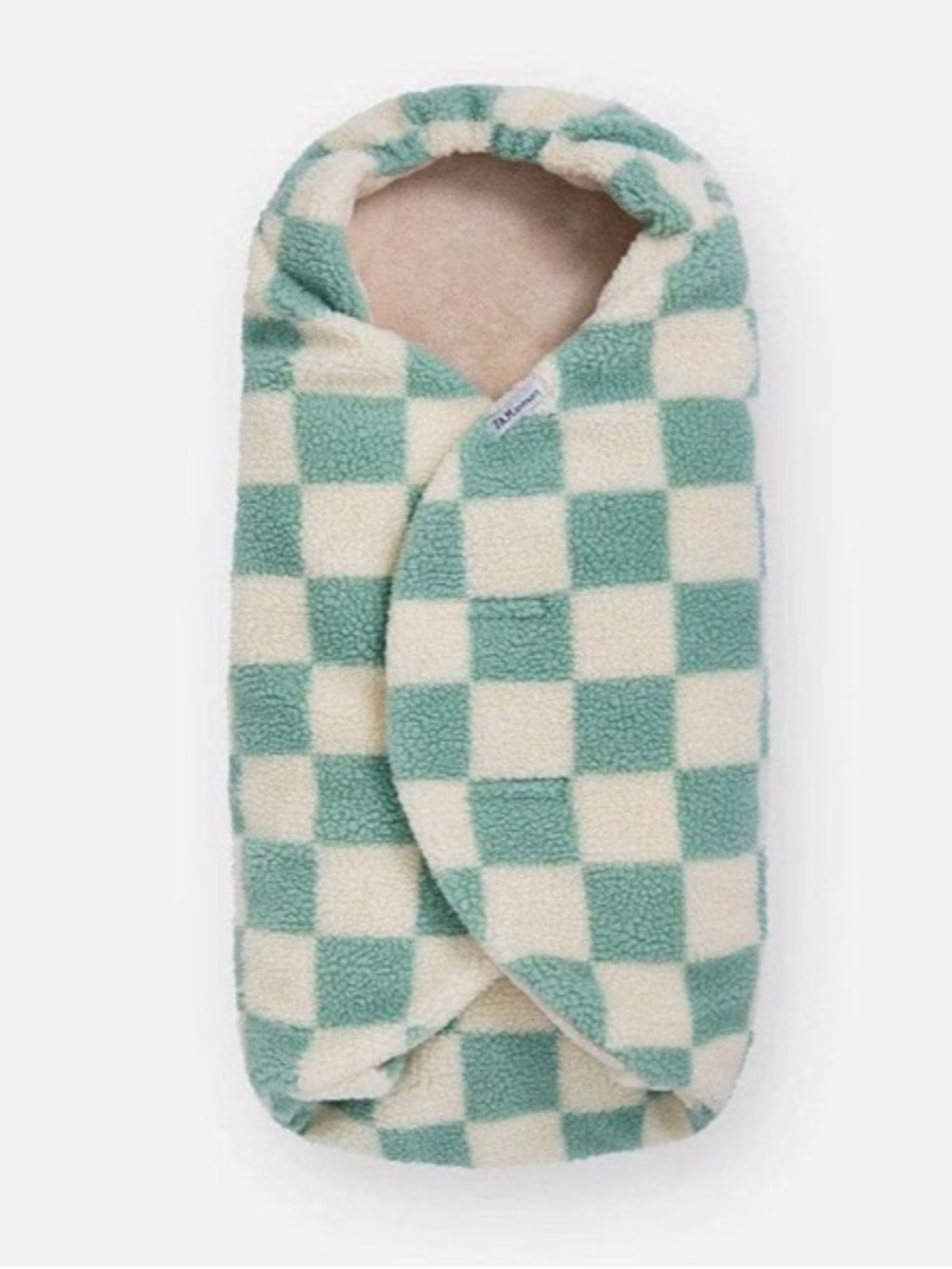 7AM Enfant Checkerboard Sherpa Car Seat & Bassinet Wrap